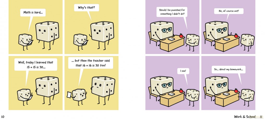 Tiny Dice Buddies - On a Roll: Puns, Jokes and Dicey Shenanigans Comics Collection - Olivia [KOMIKS]