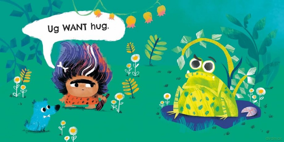Ug Want Hug: A hilarious story from prehistoric double act, Ug and Og, which teaches little ones that not everyone wants to be hugged - Nancy Leschnikoff [KSIĄŻKA]