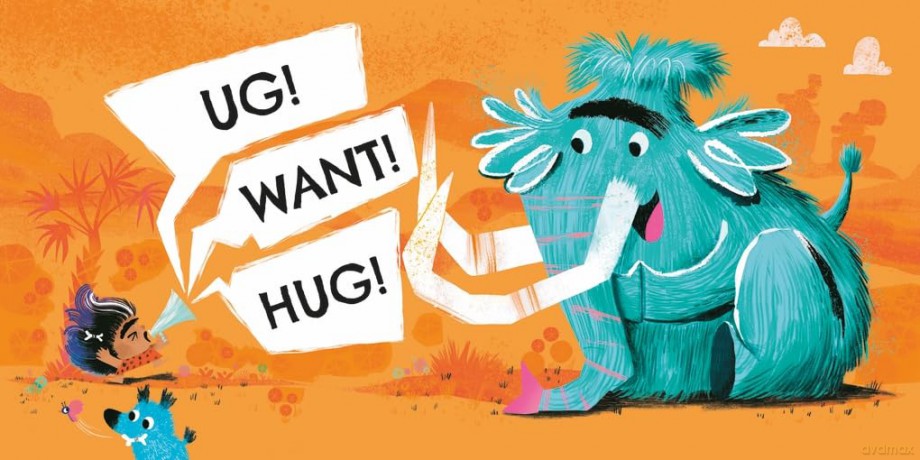 Ug Want Hug: A hilarious story from prehistoric double act, Ug and Og, which teaches little ones that not everyone wants to be hugged - Nancy Leschnikoff [KSIĄŻKA]