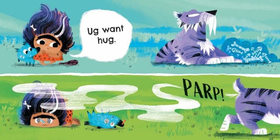 Ug Want Hug: A hilarious story from prehistoric double act, Ug and Og, which teaches little ones that not everyone wants to be hugged - Nancy Leschnikoff [KSIĄŻKA]