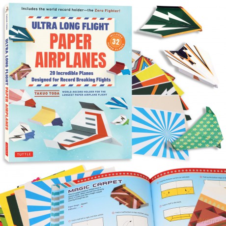 Ultra Long Flight Paper Airplanes: 20 Incredible Planes Designed for Record Breaking Flights - Takuo Toda [KSIĄŻKA]