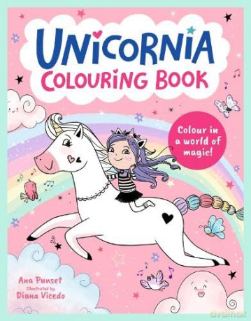 Unicornia Colouring Book: A unicorn-filled, magical colouring book for ages 5-8; a perfect gift or holiday activity book: 14 - Ana Punset [KSIĄŻKA]