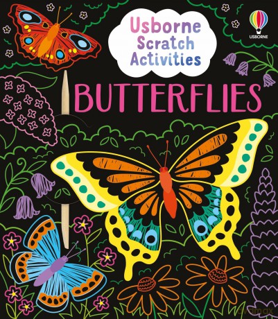 Usborne Scratch Activities Butterflies: A Fun Interactive Scratch Activity Book For Kids Featuring Butterfly Colouring and Puzzles - Sam Baer [KSIĄŻKA]