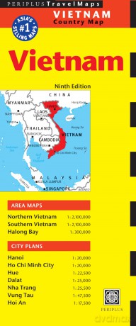 Vietnam Travel Map Ninth Edition - Periplus Editions [KSIĄŻKA]