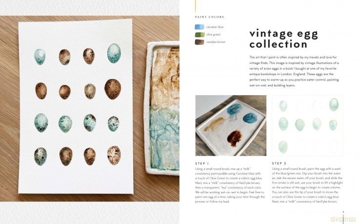 Watercolor Made Simple Workbook: Simple techniques and projects for beginners and beyond-no sketching required! - 20 all-new paintings on watercolor paper - Nicki Traikos [KSIĄŻKA]