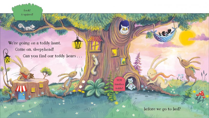 We're Going on a Teddy Hunt: A Bedtime Lift-the-Flap Adventure (The Bunnies of Hoppity Hill) - Martha Mumford [KSIĄŻKA]