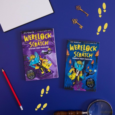 Werelock and Scratch: Robbery Most Puzzling: Book 2: An interactive detective story for kids aged 7-9 - K R Thompson [KSIĄŻKA]