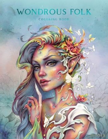 Wondrous Folk Coloring Book - Christine Karron [KSIĄŻKA]