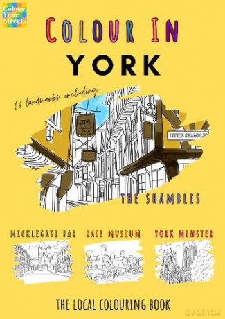 York Colouring Book (A4) - Colour Your Streets [KSIĄŻKA]