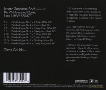 Glenn Gould: Bach: The Well-Tempered Clavier, Book II, BWV 870-877 [CD]