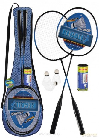 Badminton metalowy plus lotki w pokrowcu