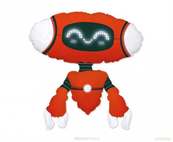 Balon Flexmetal foliowy Robot Red 68cm