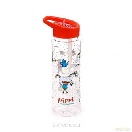 Butelka na wodę pojemności ze słomką Pippi 550ml