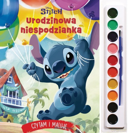 Czytam i maluję. Urodzinowa niespodzianka. Stitch [KSIĄŻKA]
