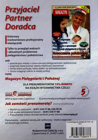Farmakologia dla pielęgniarek. Podręcznik dla studentów i absolwentów wydziałów pielęgniarstwa i nauk o zdrowiu akademii medycznych [KSIĄŻKA]