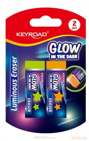 Gumka do ścierania fluorescencyjna 2szt MIX