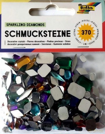 Kamyczki ozdobne diamenty 370szt