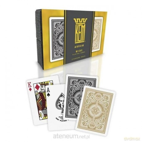 Karty Poker zestaw czarno-złote [KARTY]