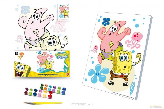 Malowanie po numerach 30x40cm SpongeBob