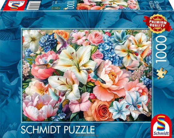 SCHMIDT 1000 el. Kolibry i kwiaty [PUZZLE]