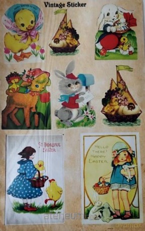 Stikery wielkanocne Vintage Sticker 16x25cm
