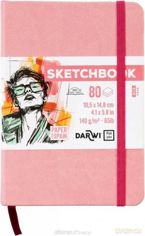 Szkicownik A6 140g bladoróżowy
