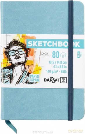 Szkicownik A6 140g błękitny