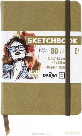 Szkicownik A6 140g khaki