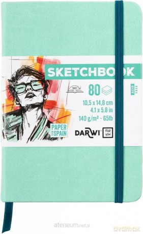 Szkicownik A6 140g miętowy