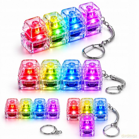 Klikajka Klikacz Antystresowy Brelok Tetris LED (1 sztuka) [GADŻET]