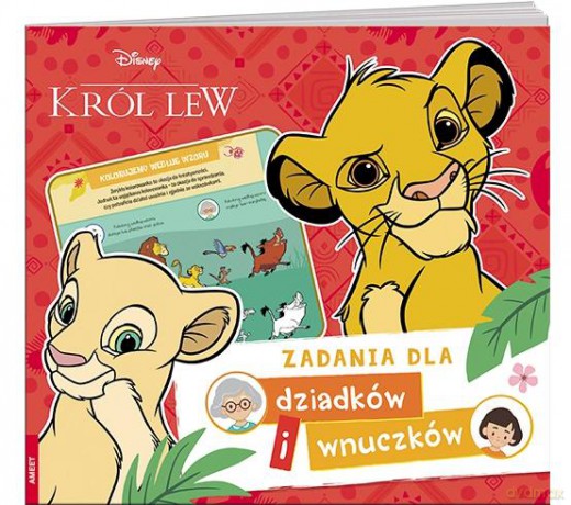 Disney Król Lew Zadania dla dziadków i wnuczków DIW-9102 [KSIĄŻKA]