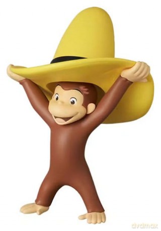 Curious George UDF Mini Figure w/Hat 6 cm [FIGURKA]
