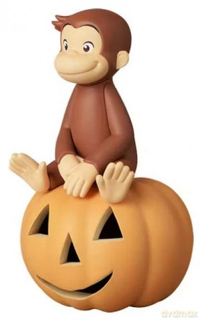 Curious George UDF Mini Figure w/Pumpkin 6 cm [FIGURKA]