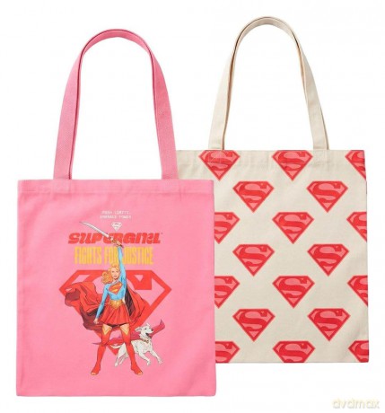 DC Comics Tote Bags 2-Pack Superman Supergirl