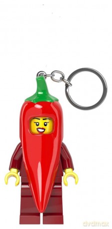 LEGO Mini Figure Light-Up Keychain Chili Costume