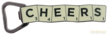 Scrabble Bottle Opener Magnetic Cheers