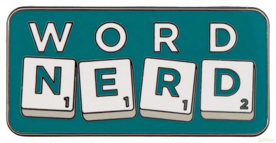 Scrabble Pin Badge Word Nerd Limited Edition