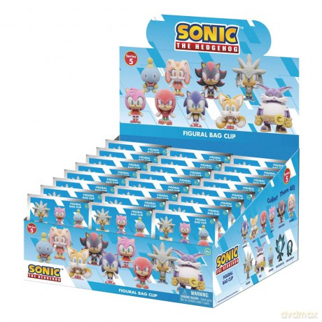Sonic the Hedgehog PVC Bag Clips Flocking Series 5