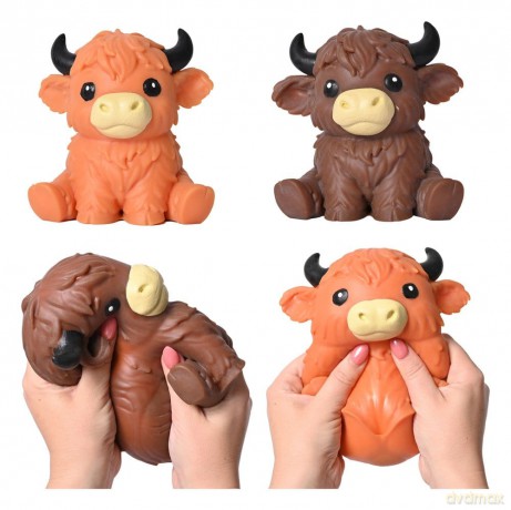 Squishy Stretch figure Highland Bull 14 cm
