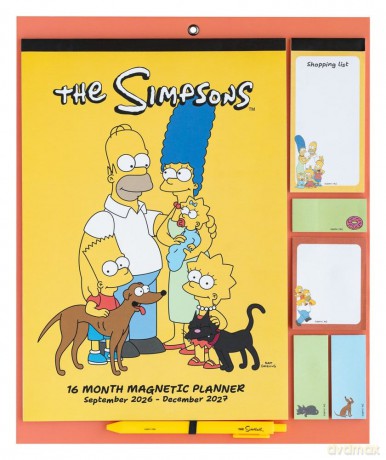 The Simpsons Magnetic Planner 2026/27 30 x 35 cm