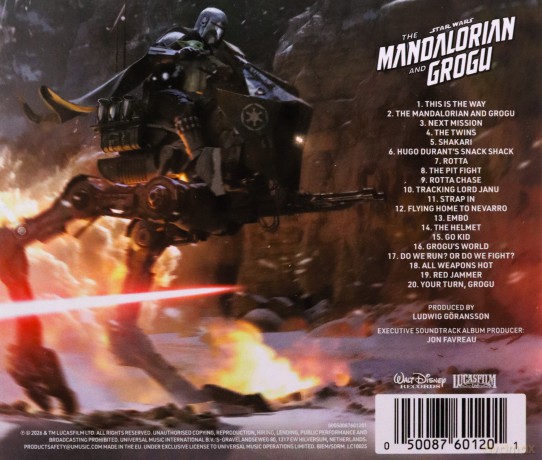 Ludwig Goransson: Star Wars: The Mandalorian And Grogu soundtrack (Gwiezdne wojny: Mandalorian i Grogu) [CD]