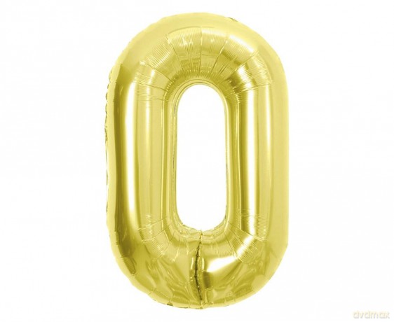 Balon foliowy B&C 0 Light gold 85cm
