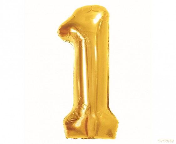 Balon foliowy B&C 1 Royal gold 85cm
