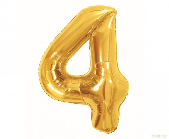 Balon foliowy B&C 4 Royal gold 85cm