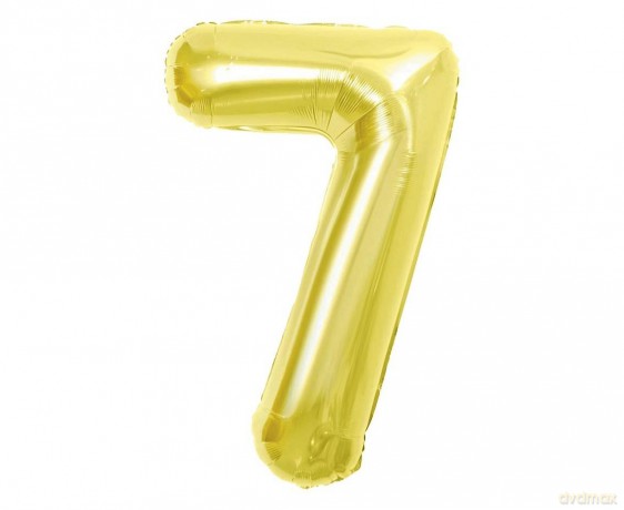 Balon foliowy B&C 7 Light gold 85cm