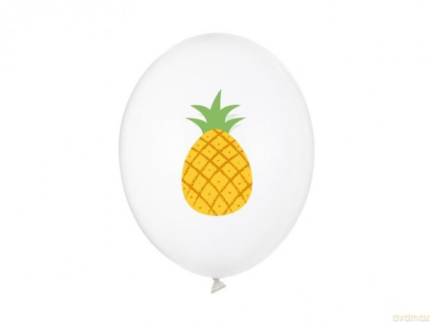 Balony Ananas Crystal Clear 30cm 50szt