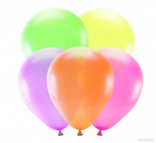 Balony neonowe mix 25cm 5szt