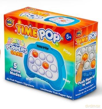 Gra Time Pop Light Up Push Popper Niebieski