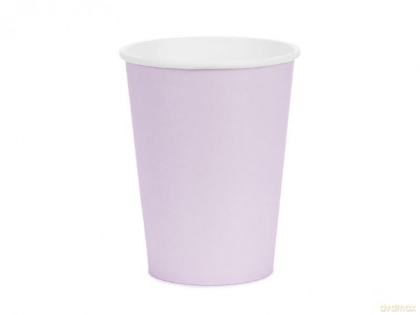 Kubeczki papierowe lawenda 250ml 6szt