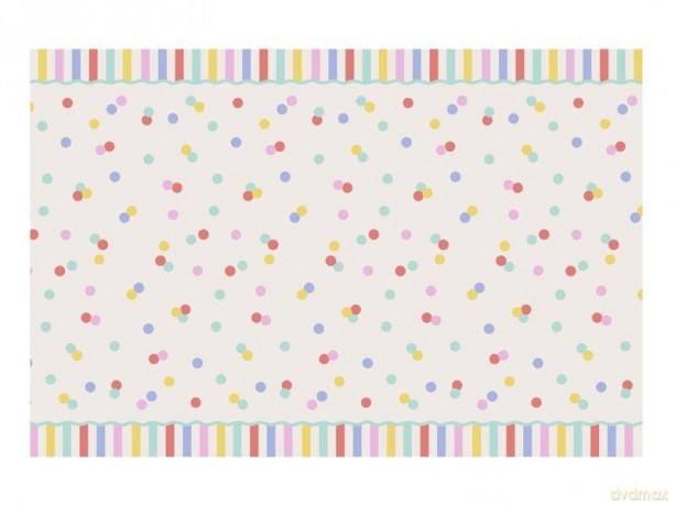 Obrus papierowy Konfetti 180x120cm